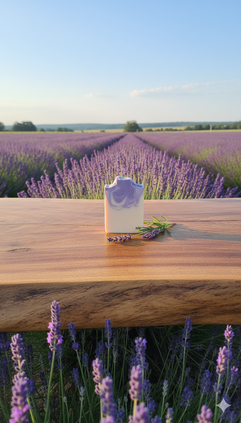 Lavender & Honey with Goats Milk, Cold Processed Soap