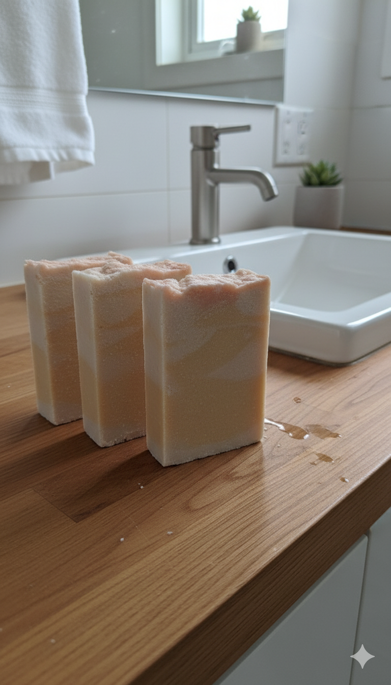 Apricot Peach Salt Spa Bars