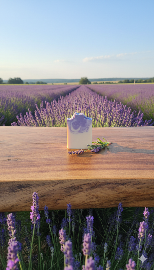Lavender & Honey with Goats Milk, Cold Processed Soap