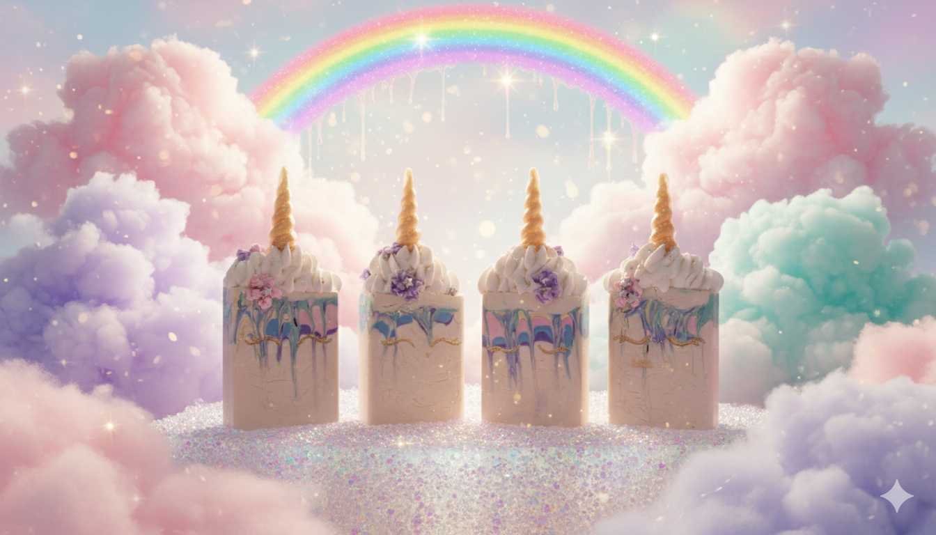 Cotton Candy Unicorn Cold Processed Soap