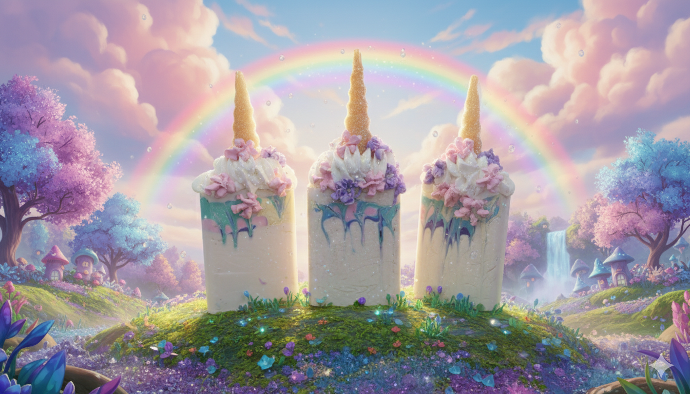 Cotton Candy Unicorn Cold Processed Soap