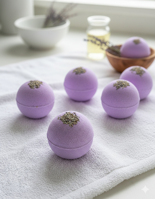 Lavender & Cocoa Butter Bath Bombs