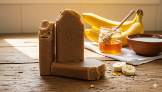 BANANAS! Honey & Goat's Milk Cold Processed Soap