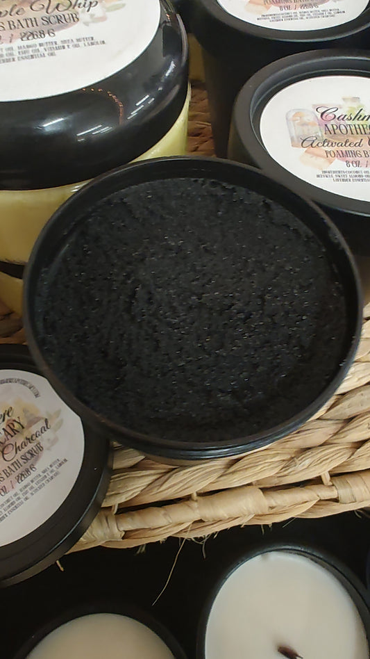 Activated Charcoal Foaming Body Scrub masculine scent