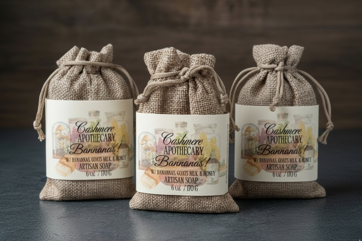BANANAS! Honey & Goat's Milk Cold Processed Soap