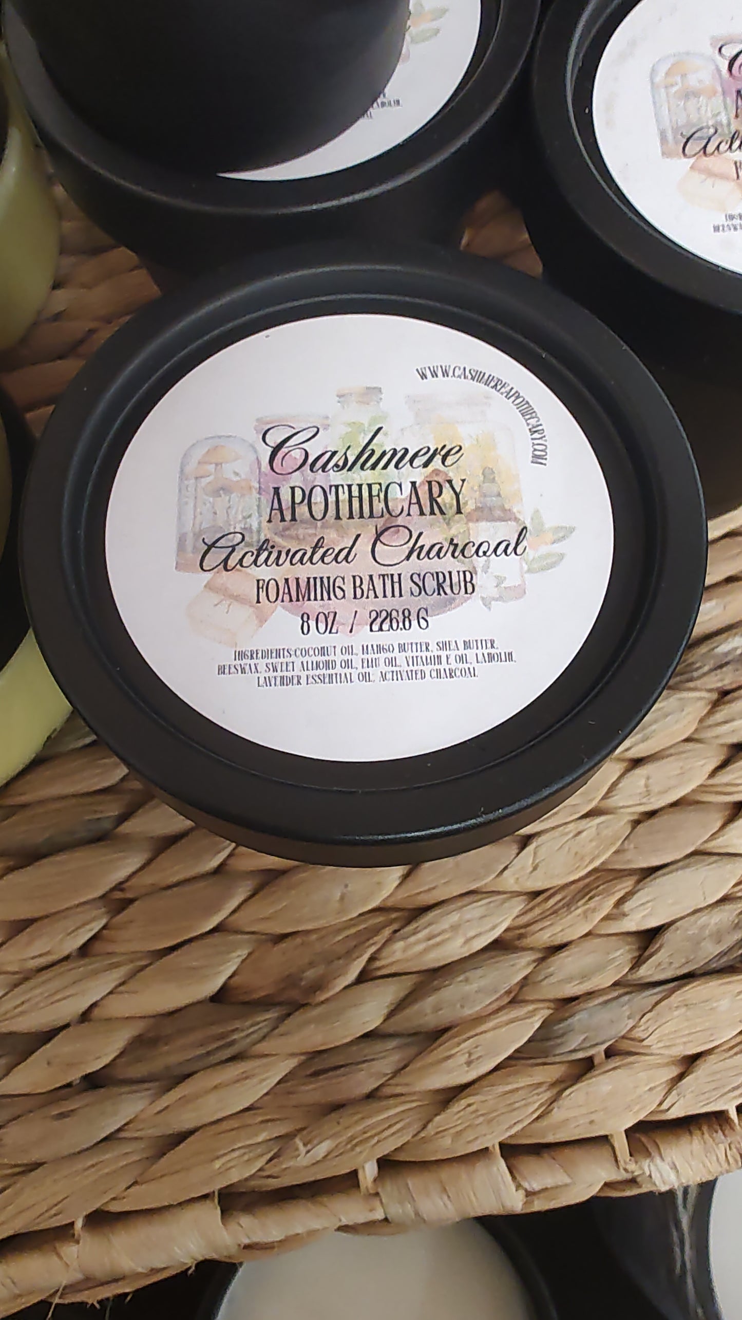 Activated Charcoal Foaming Body Scrub masculine scent