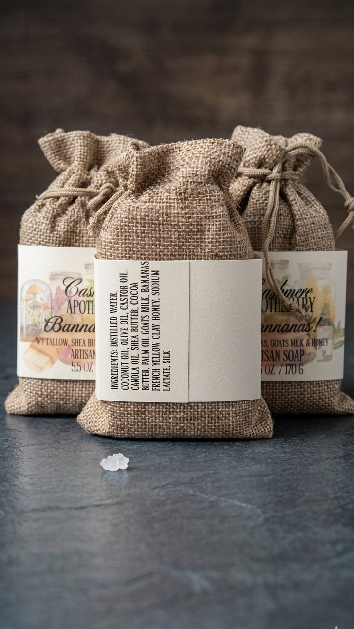 BANANAS! Honey & Goat's Milk Cold Processed Soap