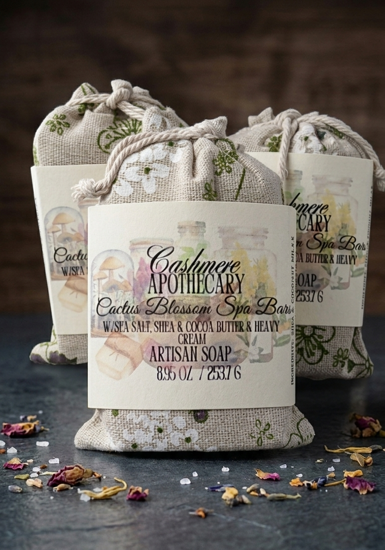 Cactus Blossom & Goats Milk Salt Spa Bars